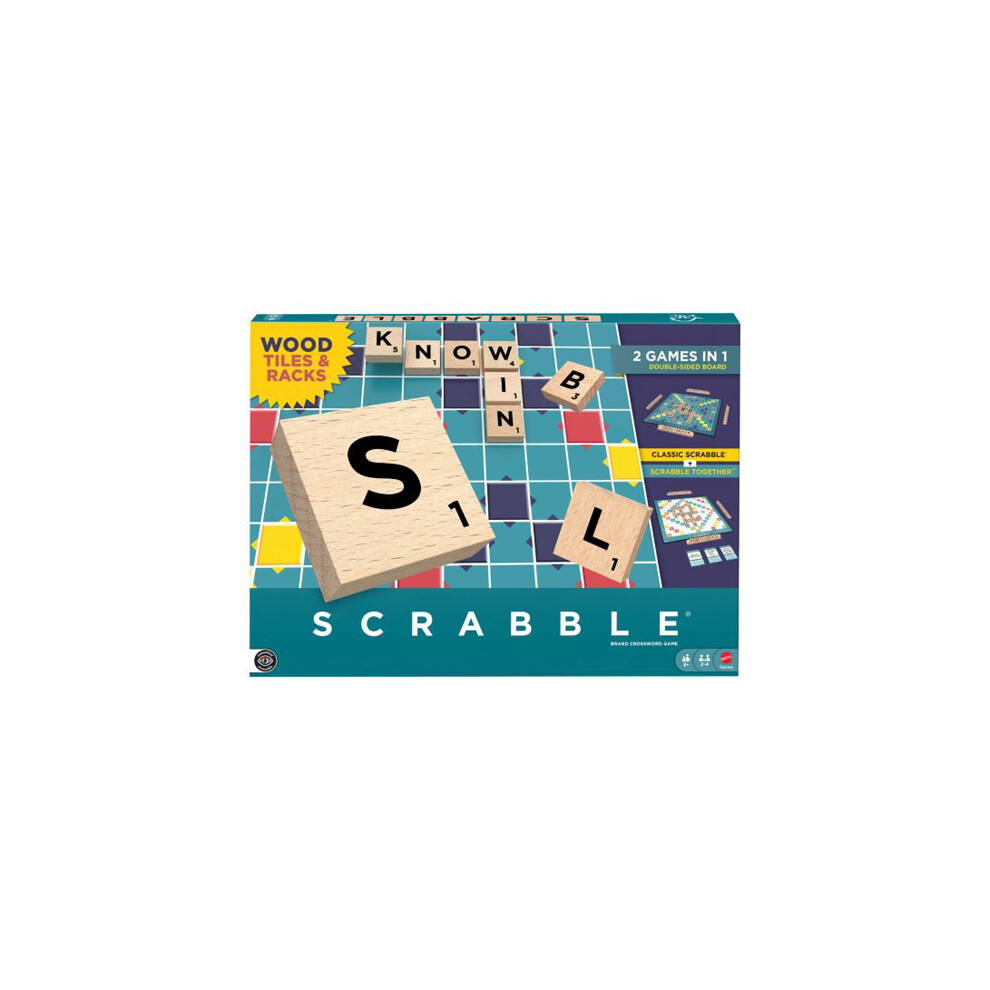 Asmodee Scrabble (Wood Refresh) - Board Game