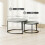 Homcom (Not Specified) HOMCOM 2 Pcs Stacking Coffee Table Set Steel Frame 3