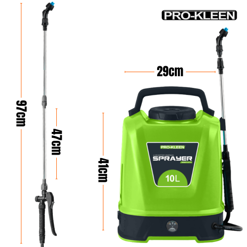 Pro-Kleen 10L Cordless Knapsack Sprayer - Pro-Kleen - Battery Powered 1
