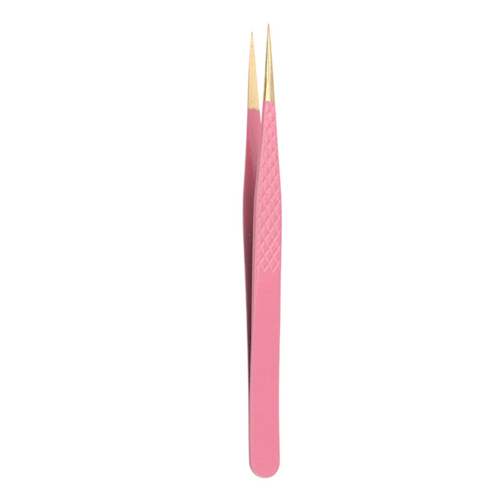 Dachuang Beauty (Peafowl Clip) Precision Eyelash Tweezers - Stainless Steel Grip