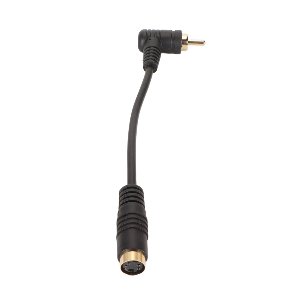 4Pin Video Female To 90 Rca Male Cable, S Video To Rca Adapter 9351388015409
