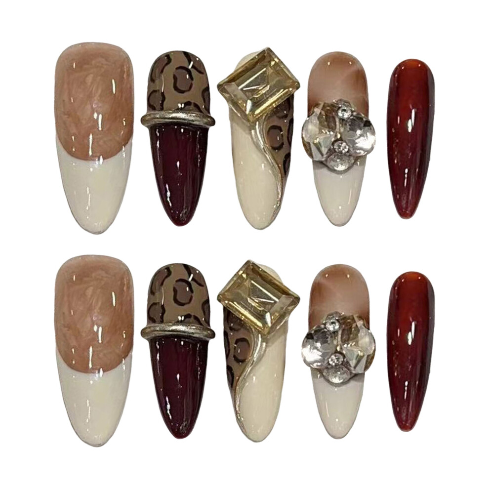 Dachuang Beauty (L) Leopard Print Fake Nails For Women