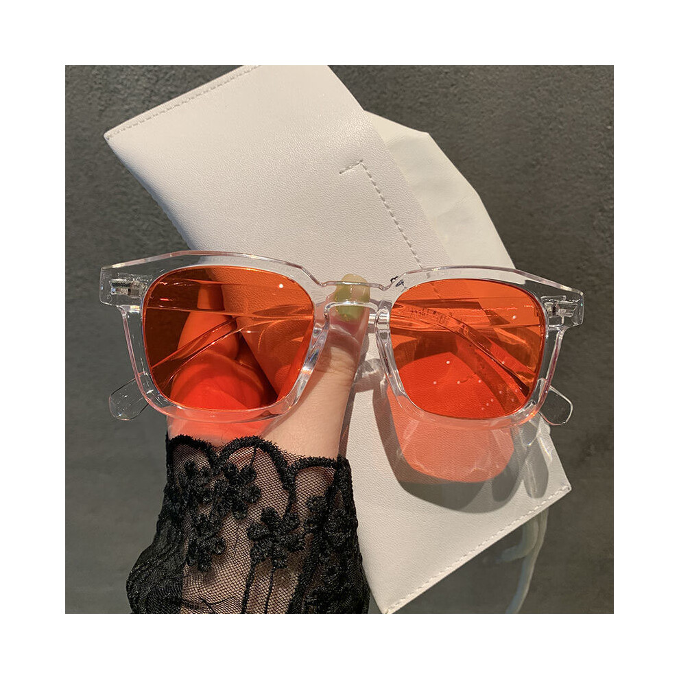 Dachuang Beauty Red (Transparent ) Sport Sunglasses - Lightweight Uv Protection Frame