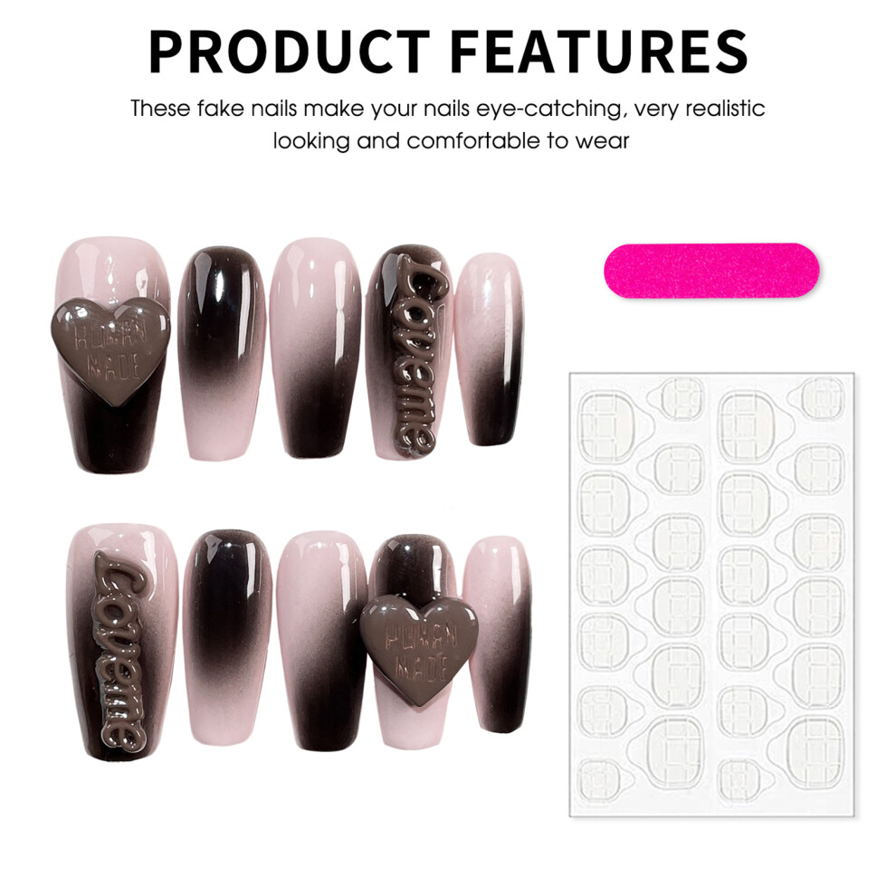Dachuang Beauty (S) Gradient Press-On Nails For Daily & Party Wear