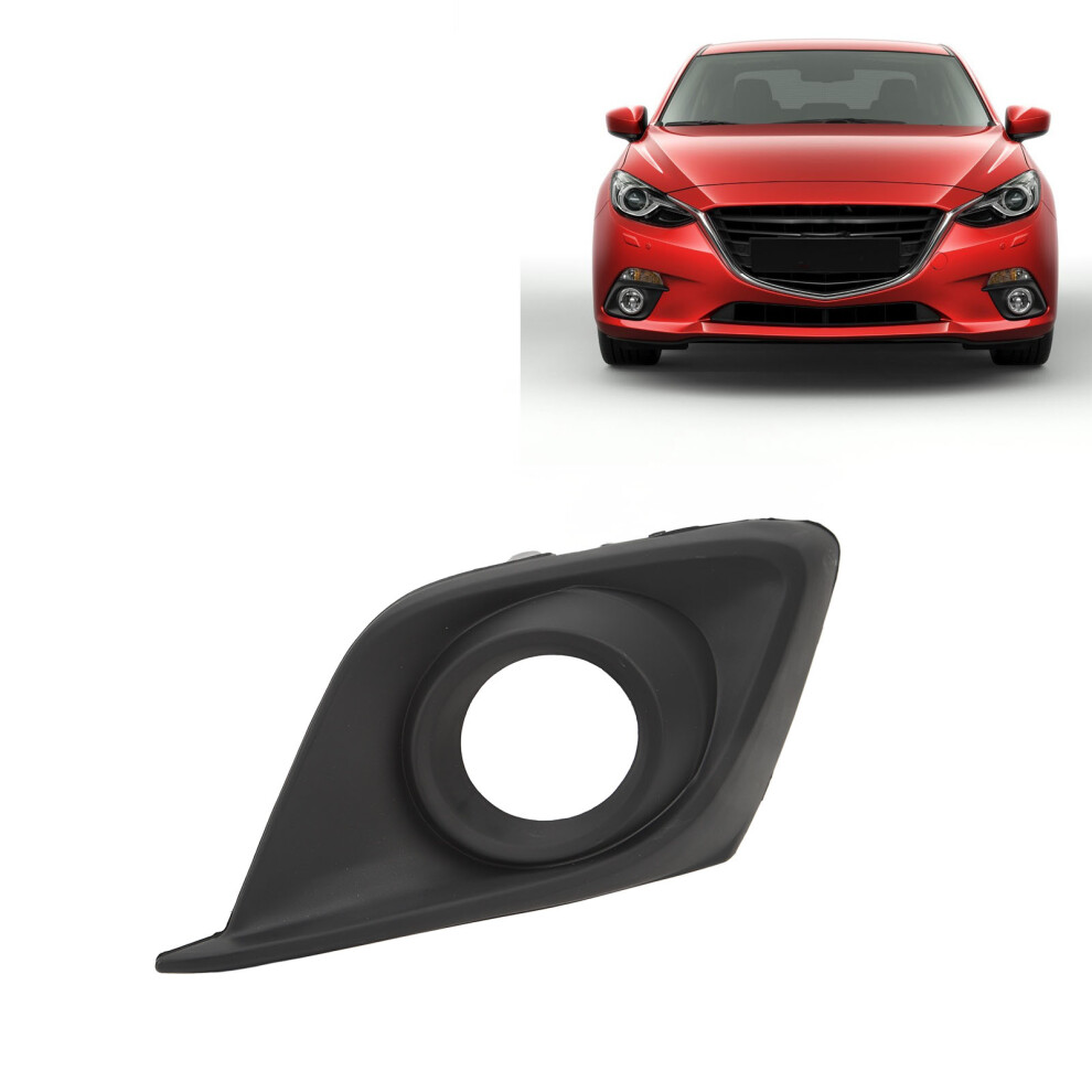 Left Fog Lamp Cover For Mazda 3 Front Bumper Replacement Part Black 6941388016440