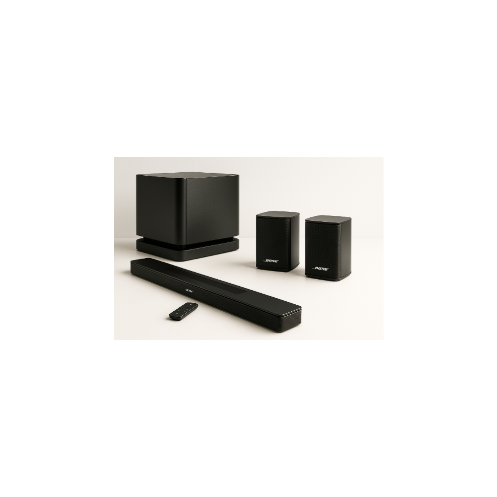 Photos - Speakers Bose Smart Soundbar 600 Black Bundle with Wireless Surround Bass Module 500 (Pair)