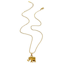 (Elephant) Gold Elephant Cake Pendant Necklace - Christmas Gift