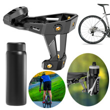 Bicycle Water Bottle Holder Adapter Lightweight Bicycle Saddle Bottle Cage Extension Holder Easy Installation for Road Bike MTB