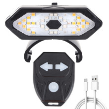 Smart Turn Signal Lamp Wireless Remote Control 900mAh LED Warning Lamp Micro USB Rechargeable Waterproof for M365 Pro 2 MI 4