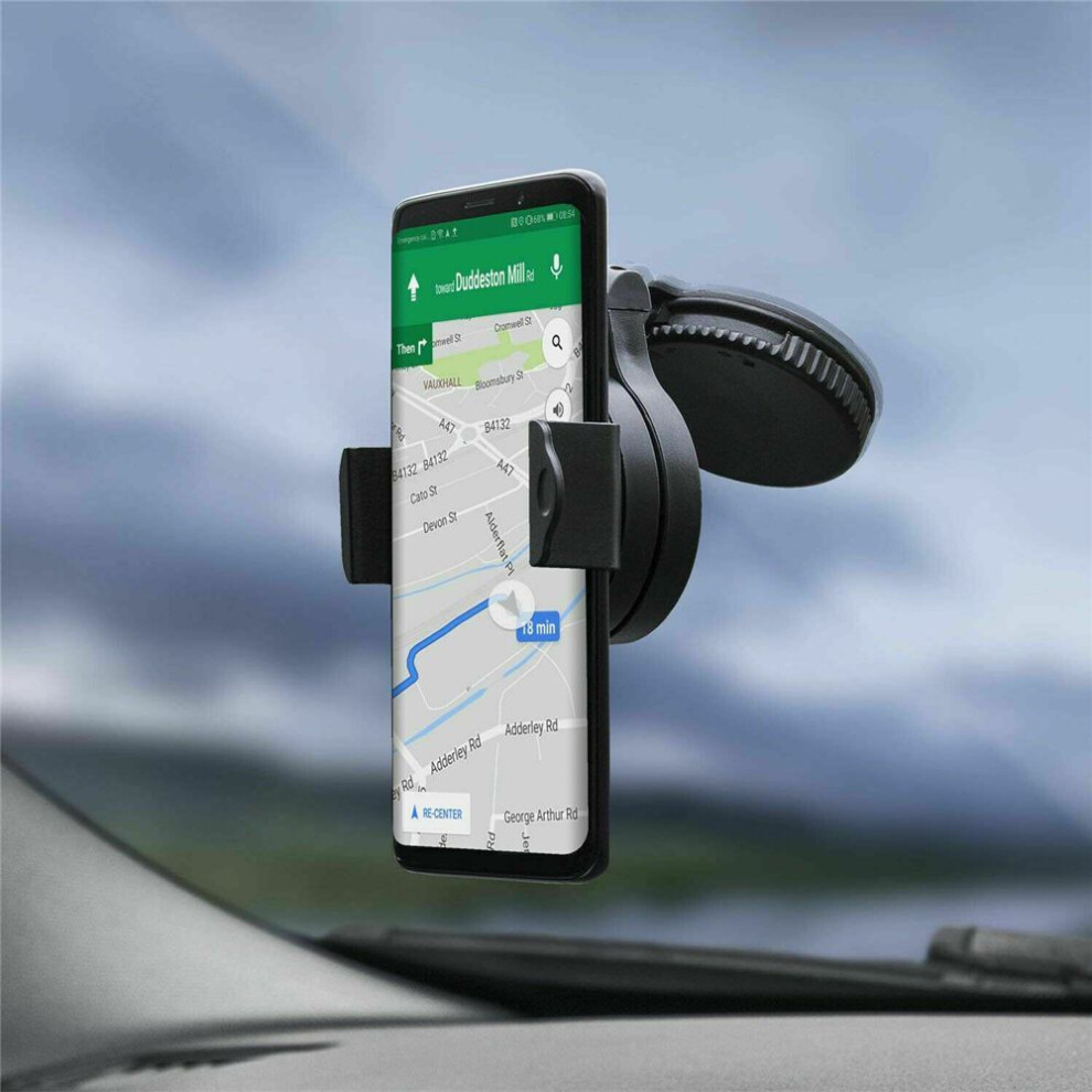 360 Rotation Dashboard Car Phone Holders Mobile Phone Holder Smartphone Mounts Suction Mount Black 6935161694192
