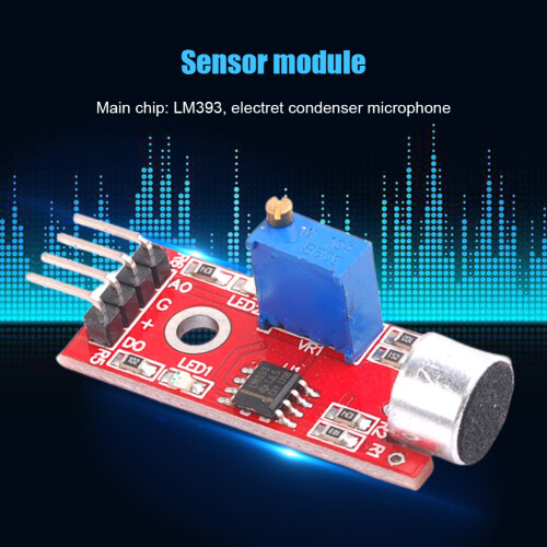 Sound Microphone Sensor Module High Sensitivity Sound Sensor Detection Module DC 4-6V LM393 for Voice Controlled Lights 2