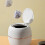 (White) Mini Desk Trash Can with Lid 1
