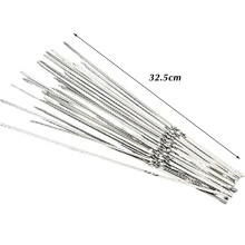 (35#) Stainless Steel BBQ Skewers for Outdoor Cooking