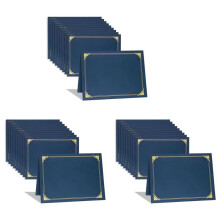 Titolari di Certificati, 30 Confezioni di Titolari di Diploma, Copertine di Certificati con Bordo In Lamina D'Oro per Formato Lettera 8,5X11 Pollici