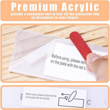 50X Acrylic Name Plate Holder Premium, 2X8 Inch,Clear Acrylic Plastic Sign Holder Frame Wall Name Plates for Office