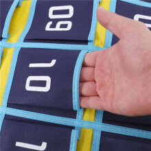 2X Numbered Pocket Chart Classroom Organizer for Cell Phones Calculator Holders (30 Pockets, Pockets)