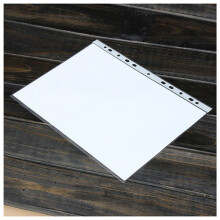 300pcs A4 PP Punched Punch Pockets Folders Filing Wallets Sleeves Bag Transparent 0.03mm