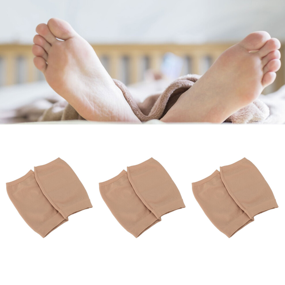Breathable Heel Repair Socks, Open Toe, Moisturizing Gel, 3 Pairs