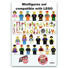 20x Mini Figures Building Blocks Characters Compatible with Lego Job Set Toys