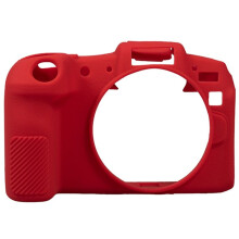 R8 Top Texture Rubber Silicone Case Body Cover Protector Frame Skin for R8 Camera Red