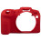 R8 Top Texture Rubber Silicone Case Body Cover Protector Frame Skin for   R8 Camera Red 1