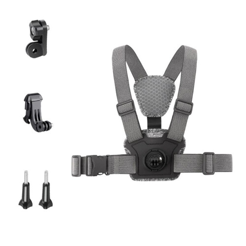 Adjustable Chest Mount Harness Strap for   Action Camera Accessories Combo A