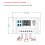 Solar Controller with  Hole 12V/24V 30A LCD Photovoltaic Charging Controller USB Charging Controller 7