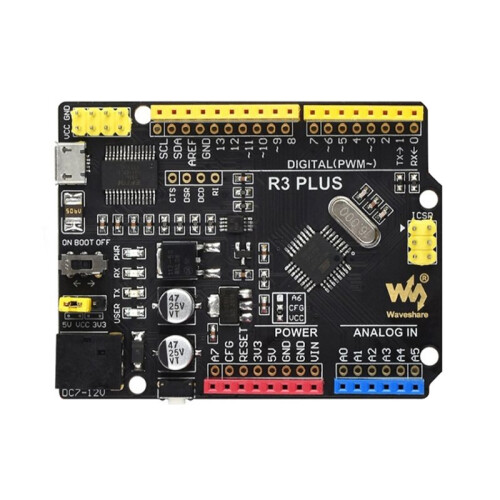 Waveshare for   R3 ATMEGA328P Development Board Enhanced Microcontroller Board for DIY Electronics & Programming