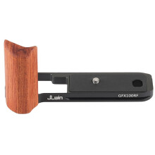 JLWIN for GFX 100RF Camera Vertical Wooden Quick Release L Plate Holder Hand Grip Camera Tripod Quick Release