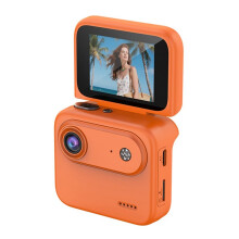Caméra D'Action 4K avec Écran Rabattable de 2 Pouces, Objectif Grand Angle de 140, Caméra de Vlog Étanche pour le Sport, Carte Mémoire de 8 Go