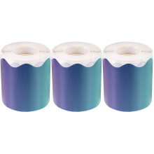 3Rolls Blue Wear-Resistant Border Trim for Classroom and Party Decor