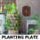 1Plaque Verticale En Bois Massif Pour Orchidées, Décor Mural De 6