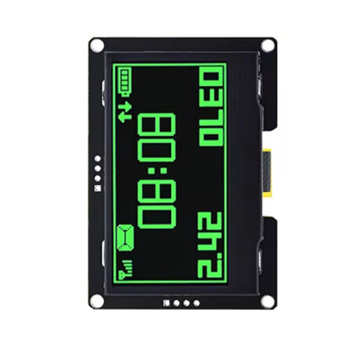 2.42 Inch OLED Display Module 128x64 LCD HD Screen Module SSD1309 4 Pin IIC Serial Interface for   R3 Green 1