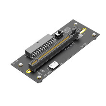 NVMe-zu-PCIe4.0-GPU-Riserkarte mit ATX-24-Pin-Stromversorgung für M.2 NVMe auf PCIEX16-Extender SFF8611 auf SFF-8612 24-Polig
