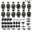 12x SWAT Military Mini Figures Compatible Bricks 2