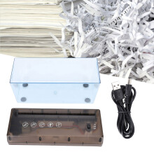 Mini USB Electric Paper Shredder – A4, 1 Sheet, 11.4x27.4x14.4cm