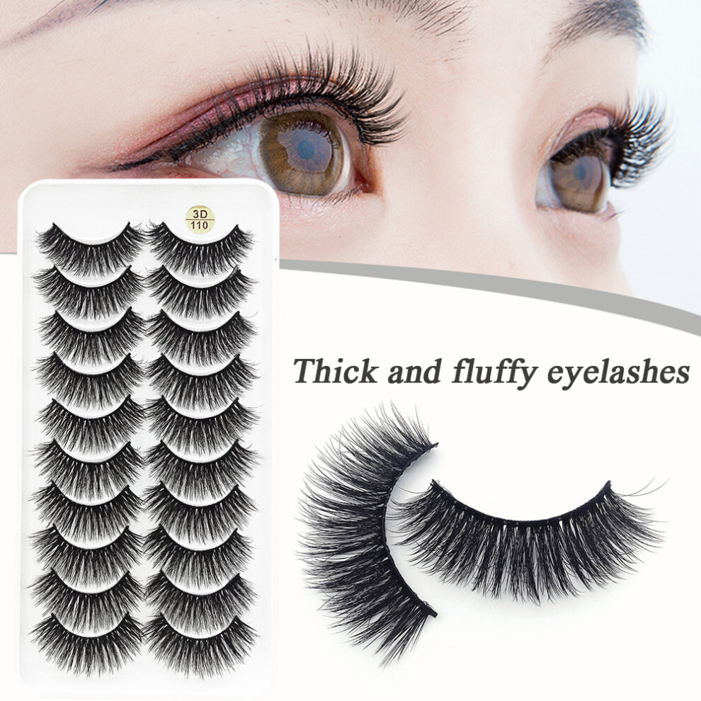 Reach-Tools Light 3D Fluffy False Eyelashes, 10 Pairs
