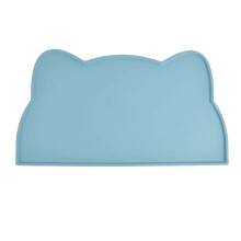 (Blue) Cat Silicone Pet Mat, Waterproof Food Grade for Kittens & Puppies
