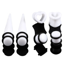 (White) Hypoallergenic Heart Hoop Earrings for Women