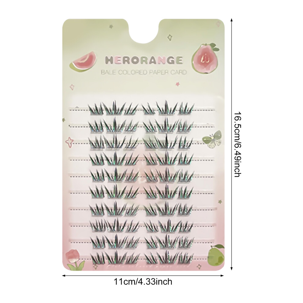 Dachuang Beauty (02) Fluffy 9-12Mm Eyelash Clusters, Reusable & All-Day Comfort