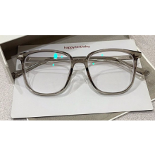 (Transparent Gray, 150) Blue Light Glasses for Men & Women, Large Frame