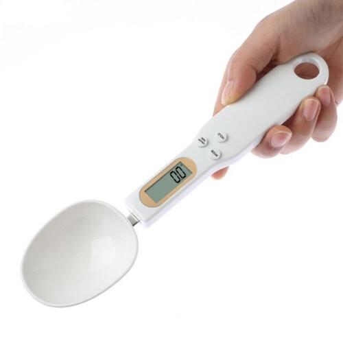 (White, Battery) Precision Coffee Spoon Scale - Grams & OZ 2