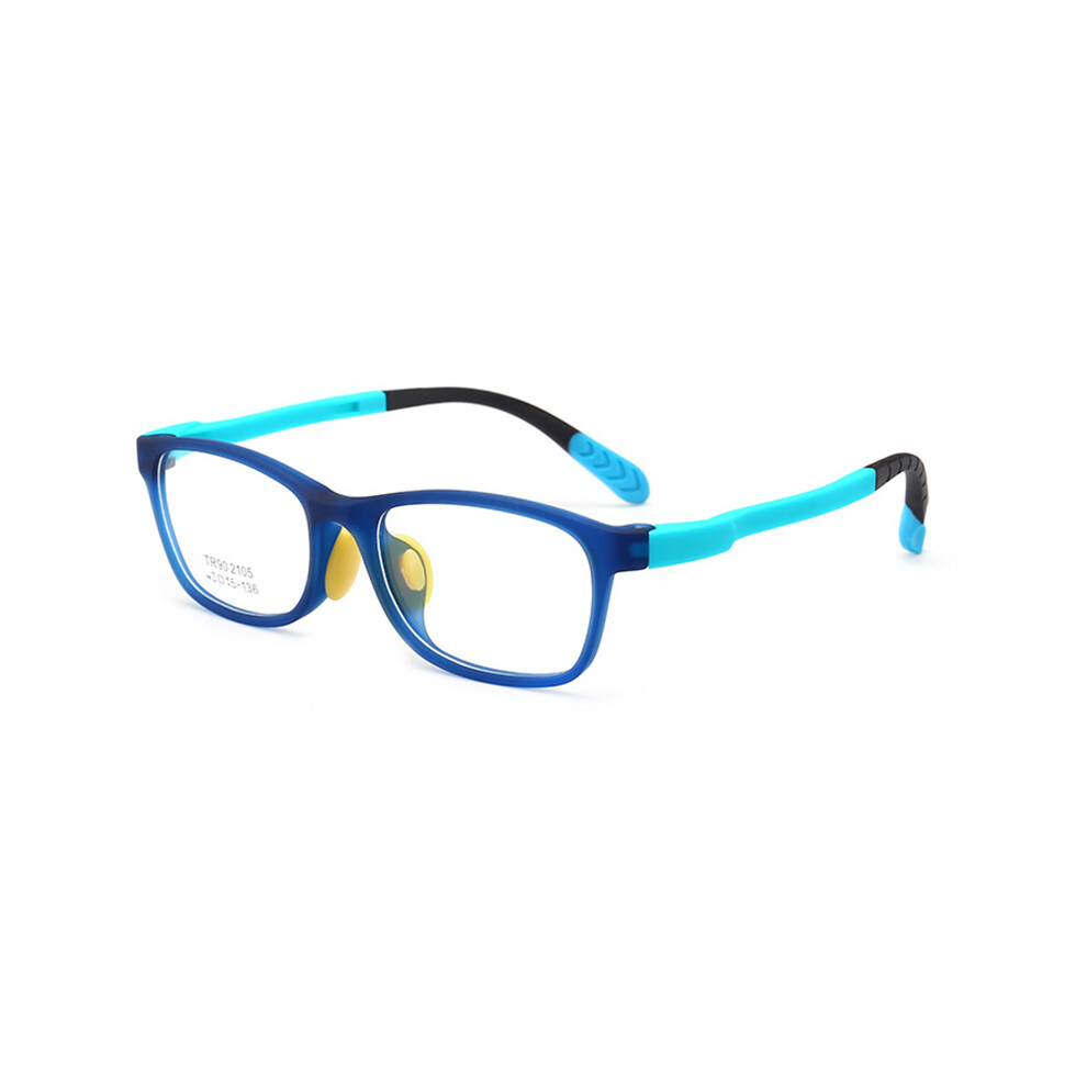 Dcph-Clothing (Blue) Kids Tr90 Square Glasses - Anti-Eyestrain & Glare