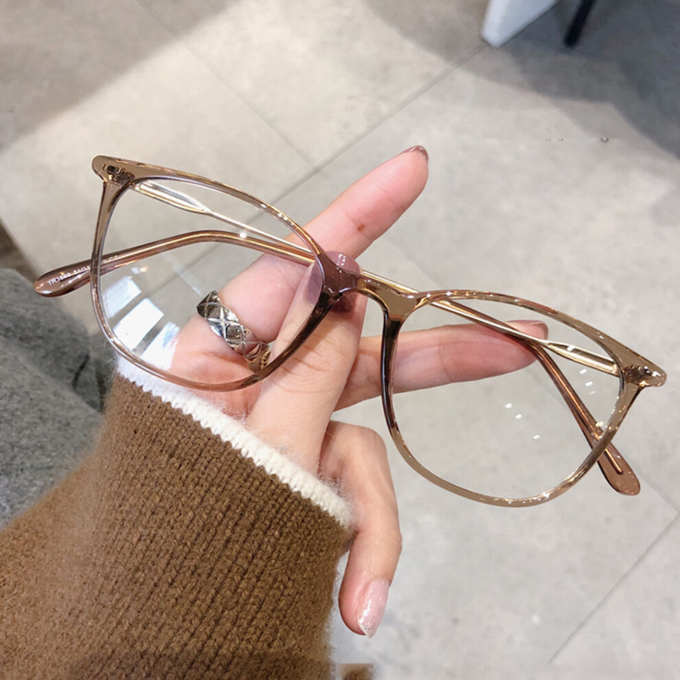 Creation-3C (Coffee Tea) Light Blue Light Blocking Glasses For Women & Men