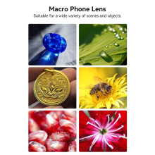 Macro Lens Phone Camera Lens Mobile Phone Camera Lens Supports Eye Macro Photography, for Smartphone Accessories
