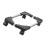 Plastic Adjustable Computer Tower Stand with Moving Castors for Gaming PC Black 1