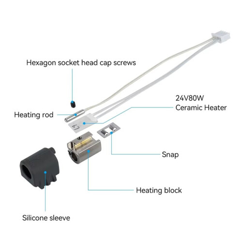 For  Kobra 3 Max Hotend Assembly Replacement for Kobra 3 Max Hotend Kit for 3D Printer Accessories 2