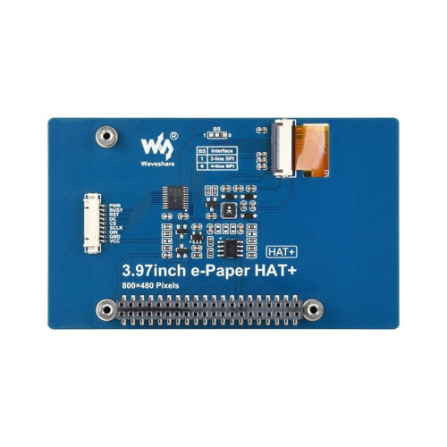 Waveshare 3.97inch E-Paper Display HAT 800x480 Black/White SPI Interface Low Power for Raspberry Pi/Jetson //STM3 B 2