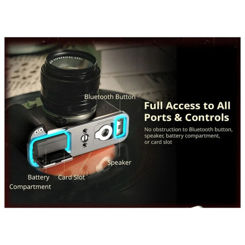 For X-E5 L-Shaped Mount Plate with Silicone Handle for  X-E5 Camera with Shutter Release Button B 2