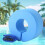 (Blue, A Pair) Kinder Schwimmarmbänder EVA Schaum 6